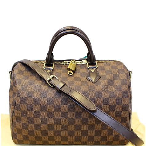 lv speedy 30 damier bandouliere|lv bag speedy 30 price.